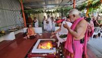 Rudra Homa (15 July 2026). Picture Courtesy: Shri Chandrashekhar Padubidri and Shri Narayan Kadle